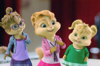 Jeanette, Brittany and Eleanor in "Alvin and the Chipmunks: The Squeakquel."