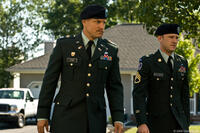 Woody Harrelson as Tony Stone and Ben Foster as Will Montgomery in "The Messenger."