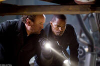 Colm Meaney as Det. Dunnigan and Jamie Foxx as Nick Rice in "Law Abiding Citizen."