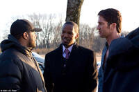 Director F. Gary Gary, Jamie Foxx and Gerard Butler on the set of "Law Abiding Citizen."