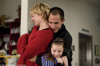 Michelle Williams as Ellen, Gael Garcia Bernal as Leo and Sophie Nyweide as Jackie in "Mammoth."