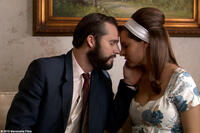 Juan Pablo Medina as Young Jose and Marina de Tavira as Young Nora in "Nora's Will."