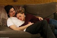 Jason Ritter as Peter and Jess Weixler as Vandy in "Peter and Vandy."