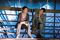 Jane Birkin as Kate and Sergio Castellitto as Vittorio in "Around a Small Mountain."