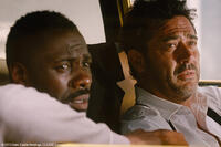 Idris Elba as Roque and Jeffrey Dean Morgan as Clay in "The Losers."