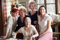  The Secretaries of Juliet: Milena Vukotic, Lidia  Biondi, Marina Massironi and Luisa Ranieri, with Amanda Seyfried as Sophie in "Letters to Juliet."