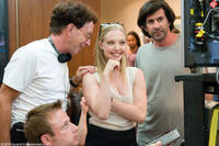 Producer Mark Canton, Amanda Seyfried and director Gary Winick on the set of "Letters to Juliet."