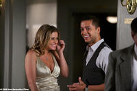 Carmen Electra as Sybil Williams and Jai Rodriguez as Angelo Ferraro in `` Oy Vey! My Son is Gay!''