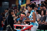 Jaden Smith as Dre and Taraji P. Henson as Sherry in "The Karate Kid."