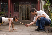Jaden Smith as Dre and Jackie Chan as Mr. Han in "The Karate Kid."