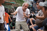 Director Harald Zwart on the set of "The Karate Kid."