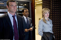 Liev Schreiber as Ted Winter, Chiwetel Ejiofor as Peabody and Angelina Jolie as Evelyn Salt in "Salt."