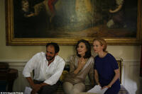 Director Luca Guadagnino, Marisa Berenson and Tilda Swinton on the set of "I Am Love."