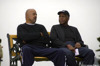 Ben Guillory as Daniel Holder and Danny Glover as Joseph Holder in "The Harimaya Bridge."