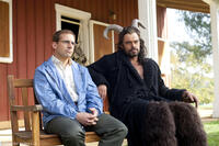Steve Carell as Barry and Jemaine Clement as Kieran in "Dinner for Schmucks."