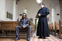Colin Farrell as Syracuse and Stephen Rea as the priest in "Ondine."