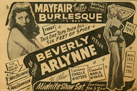 An advertisement in "Behind the Burly Q."