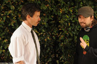 Guy Pearce and director David Mic'd on the set of "Animal Kingdom."