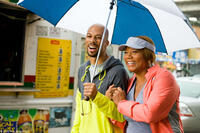 Common as Scott McKnight and Queen Latifah as Leslie Wright in "Just Wright."