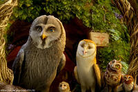 Twilight, Eglantine, Soren, Digger and Gylfie in "Legend of the Guardians: The Owls of Ga'Hoole."