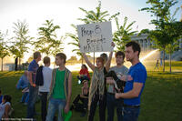 Protesters in "8: The Mormon Proposition."