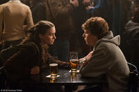 Rooney Mara as Erica and Jesse Eisenberg as Mark Zuckerberg in "The Social Network."