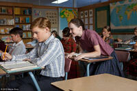 Callan McAuliffe as Bryce and Madeline Carroll as Juli in "Flipped."