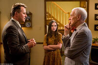 Aidan Quinn as Richard, Madeline Carroll as Juli and John Mahoney as Chet in "Flipped."