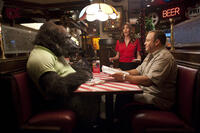Jackie Sandler and Kevin James as Griffin Keyes in ``Zookeeper.''
