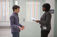Keir Gilchrist as Craig and Viola Davis as Dr. Minerva in "It's Kind of a Funny Story."