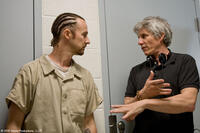 Edward Norton and director John Curran on the set of "Stone."