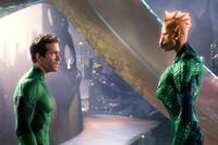 Ryan Reynolds as Green Lantern and Tomar-Re in ``Green Lantern.''