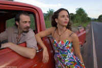Fele Martinez as Marco and Mariana Loureiro as Carmo in "Carmo, Hit the Road."