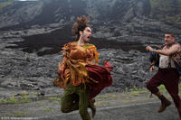 Russell Brand as Trinculo and Alfred Molina as Stephano in "The Tempest."