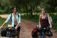 Odette Yustman as Ellie and Amber Heard as Stephanie in `` And Soon the Darkness.''