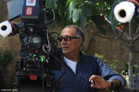 Director Abbas Kiarostami on the set of ``Certified Copy.''