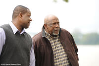 Michael Higgenbottom as Sam Wright and Louis Gossett Jr. as George Wright in ``The Grace Card.''