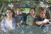 Jenna Fischer as Maggie, Owen Wilson as Rick, Jason Sudeikis as Fred and Christina Applegate as Grace in ``Hall Pass.''