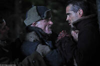 Ed Harris as Mr. Smith and Colin Farrell as Valka in "The Way Back."
