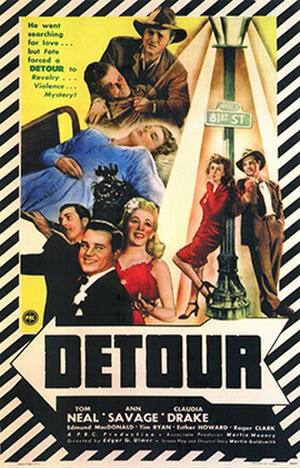 Detour (1945) poster
