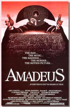 Amadeus (1984) poster
