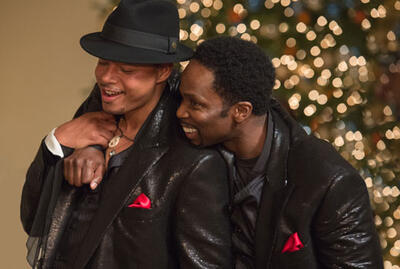 Snapshot: Behind the Scenes of 'Best Man Holiday' Plus Morris Chestnut Image (You're Welcome, Ladies)