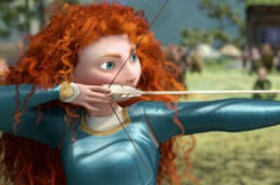 Snapshot: Jessica Chastain Takes Aim Channeling Disney Pixar's 'Brave'