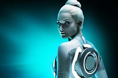 At the 'Tron: Legacy' Premiere with 'Tron' Star Beau Garrett