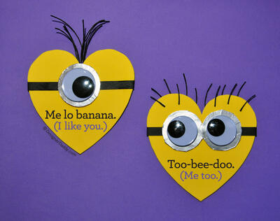 4 Cute Movie-Character Cards That Say I Love You