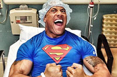 Snapshot: The Rock Recovers from Emergency Surgery