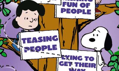 EXCLUSIVE DEBUT: 'Peanuts' Bullying Prevention Month Infographic