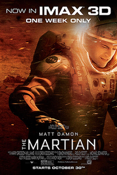 The Martian An Imax 3d Experience Fandango