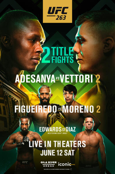 Ufc 263 Adesanya Vs Vettori 2 Tickets Showtimes Near You Fandango Ufc 263 Adesanya Vs Vettori 2 Tickets Showtimes Near You Fandango