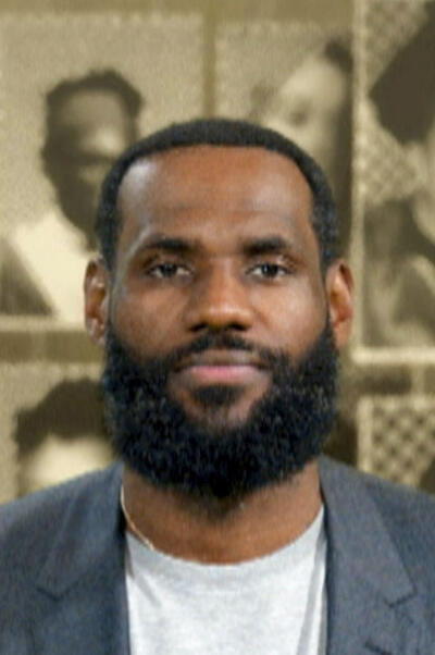 lebron grey hair beard